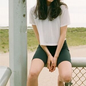 Girlfriend Collective Perfect Crop White Tee
